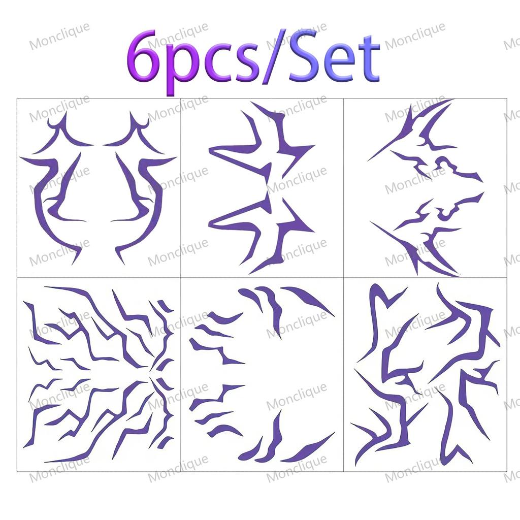 6/1PCS New KPOP Demon Hunters Temporary Tattoos - Rumi & Jinu Set for Cosplay & Christmas | HUNTR/X & Saja Girl Boys Designs