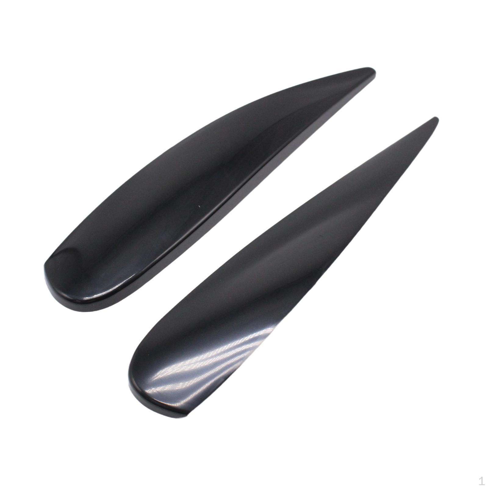 

2x Front Road Illuminating Light Eyebrow Covers Head Lamps Eyelid Cover Trims Headlight