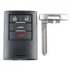 4 Buttons Remote Car Key Shell Fob with Small Key Fit for Cadillac / Chevrolet Corvette Key Case