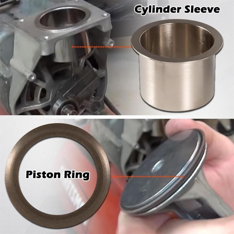 Air Compressor Piston Kit Oil Freeing Connecting Rod Replacement Suitable for 919.167320 919.152811 KK-4835 KK-5081 A027