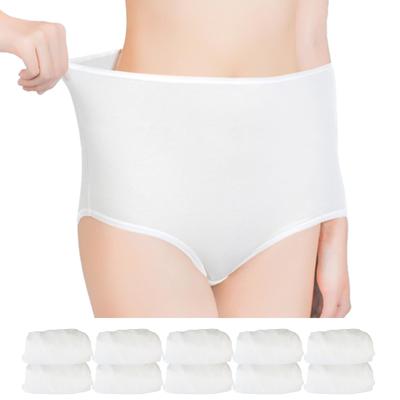 Masamilk Disposable Plus Individually for and and Emergency Preparedness Women's Panties, 10-Pack, Size, Deep-Fitting, Packaged, Pre- Post-natal Use,