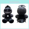 Soft Black Horror Duck Plush 9.8in Stuffed Toy For Kids