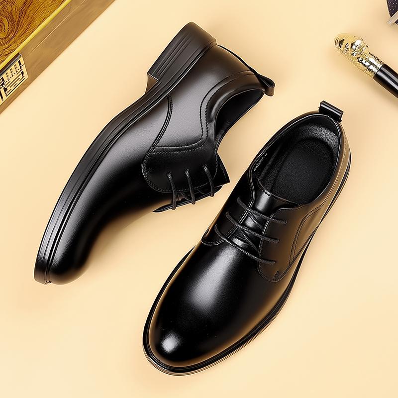 Classic Leather Oxfords Shoes Lace Up Men Casual Shoes Leisure Walk Male Formal Dress Footwear All-match Business Shoes Sneakers