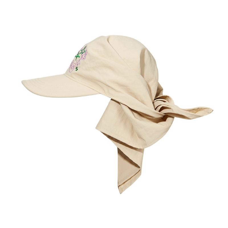Quick Drying Baseball Hat for Women Girls Embroidery Headscarf Adjustable Hat