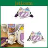 Cute Cat Face Single Shoulder Bag Pu Material Crossbody Purse For Daily Use