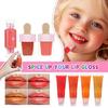 Handcraft Lip Gloss Kits Set with Accessories for Girl and Tweens Moisturizing Glitters Lip Kits for Creative Project