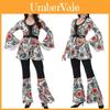 Fantasia Hippie de DJ para Festa Cosplay Unissex com Material Spandex