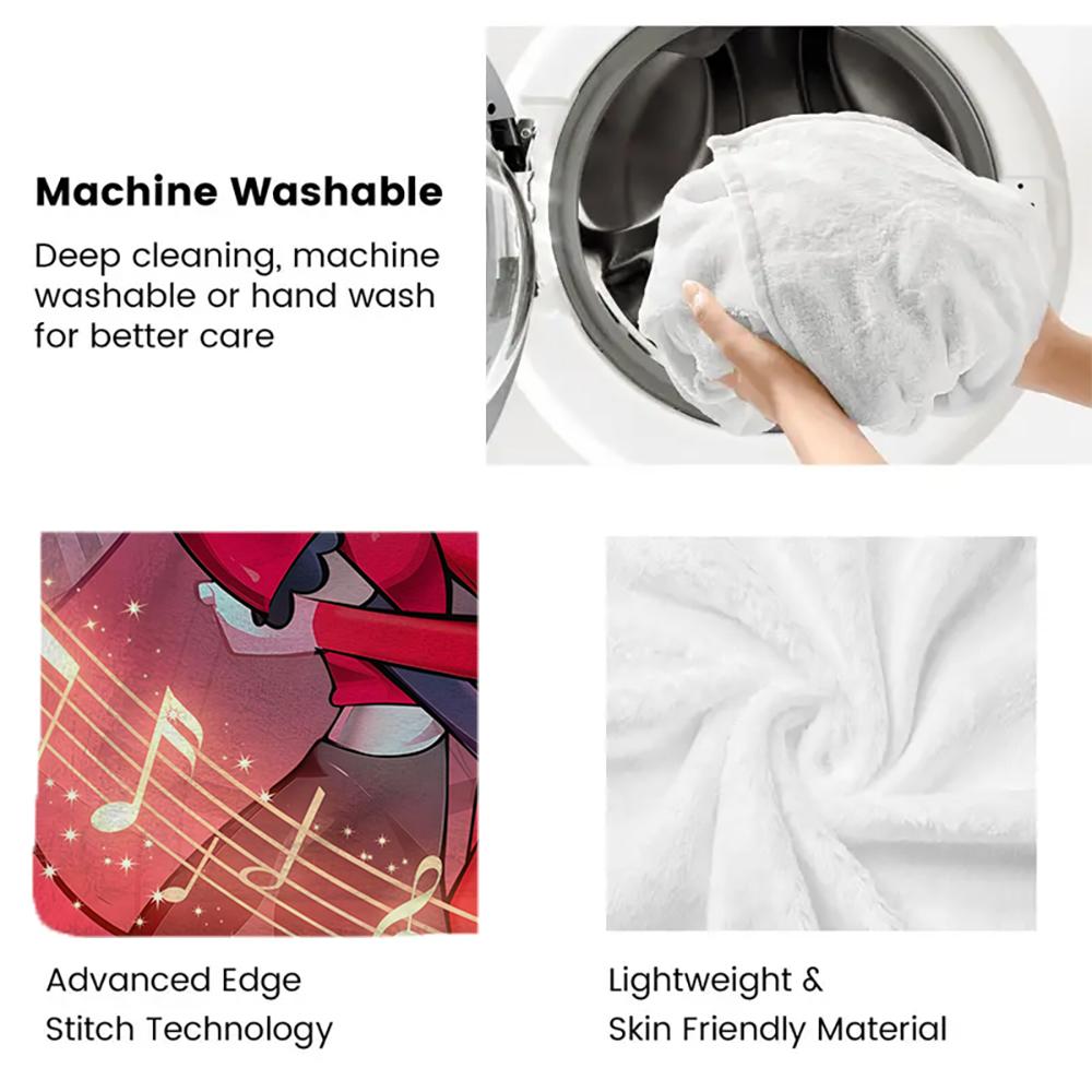 Anime Thin Flannel Blanket for Bedrooms,Living Rooms,Sofas Blankets,Offices,Lunch Breaks,Picnics,blankets Fluffy