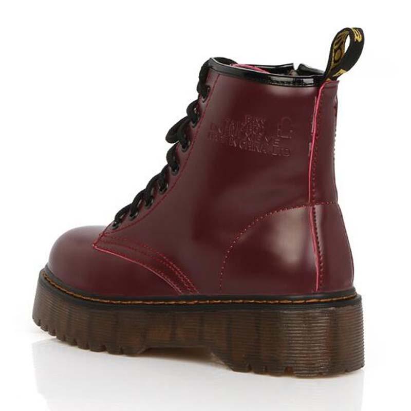 High Quality Platform Autumn and Winter Add Cotton Warm Motorcycle Boots Women's Punk Ankle Boots Size 35-40 C062