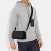 Coach Axel 21 Einfarbig Klassischer Buchstabenaufdruck Hardware-Schnalle Leinwand und Leder Schulter-Crossbody-Tasche Kleine Herren-Taschen Schwarz CJ674-QBO4G