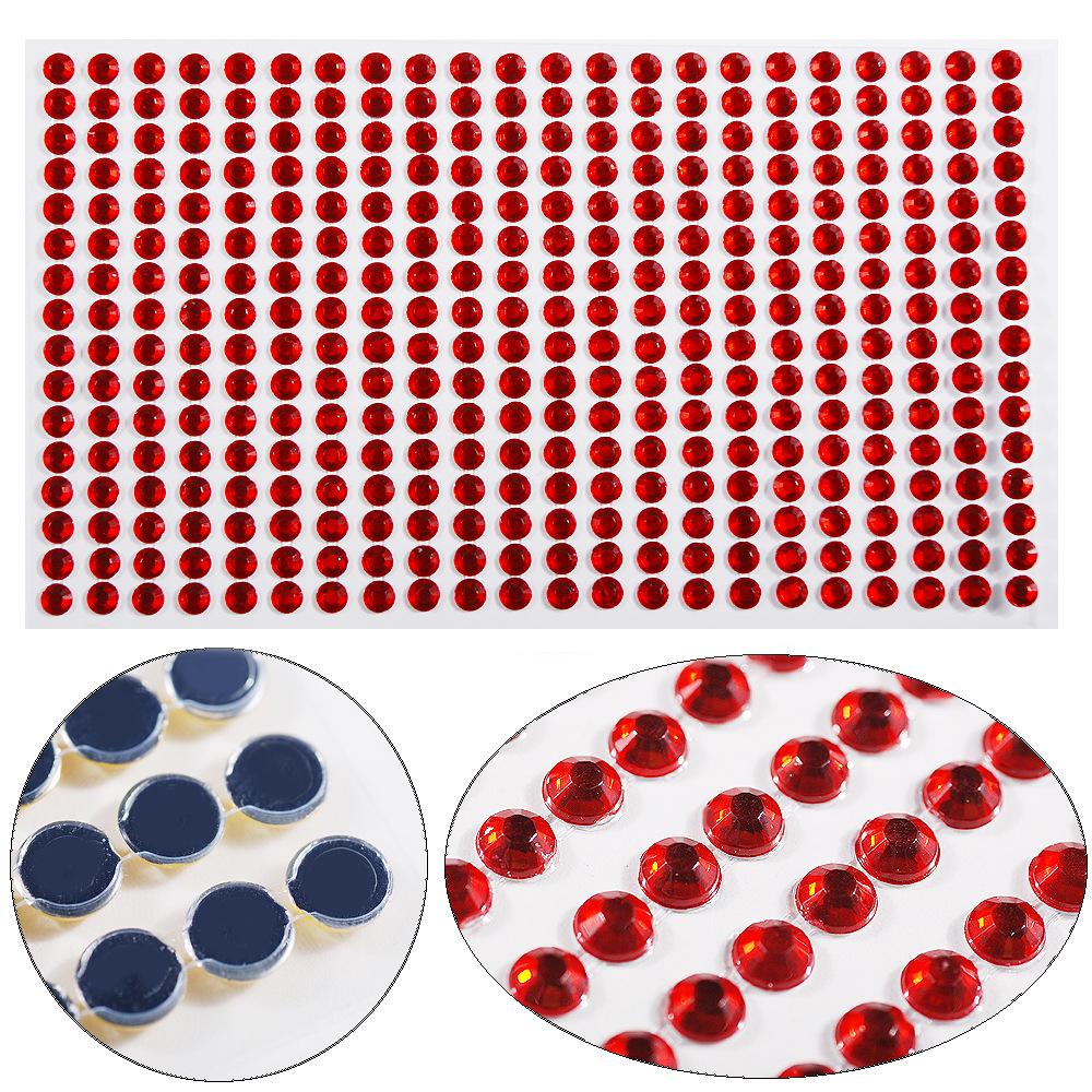 3-6mm Electric syllable face stickers eyebrows face stickers diamond nail art pearl stickers masquerade face decoration diamonds