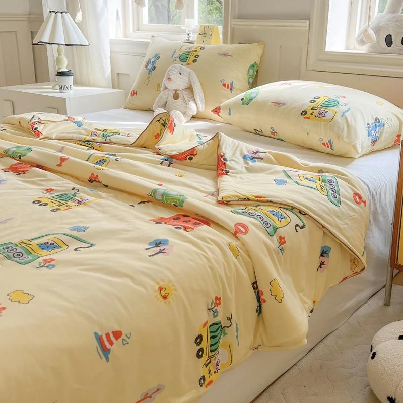 Good Quality Cool Feeling Quilt Summer Coolness Ice Cold Air Condition Thin Blanket Summer Quilt Plain Air-conditioning Bedroom