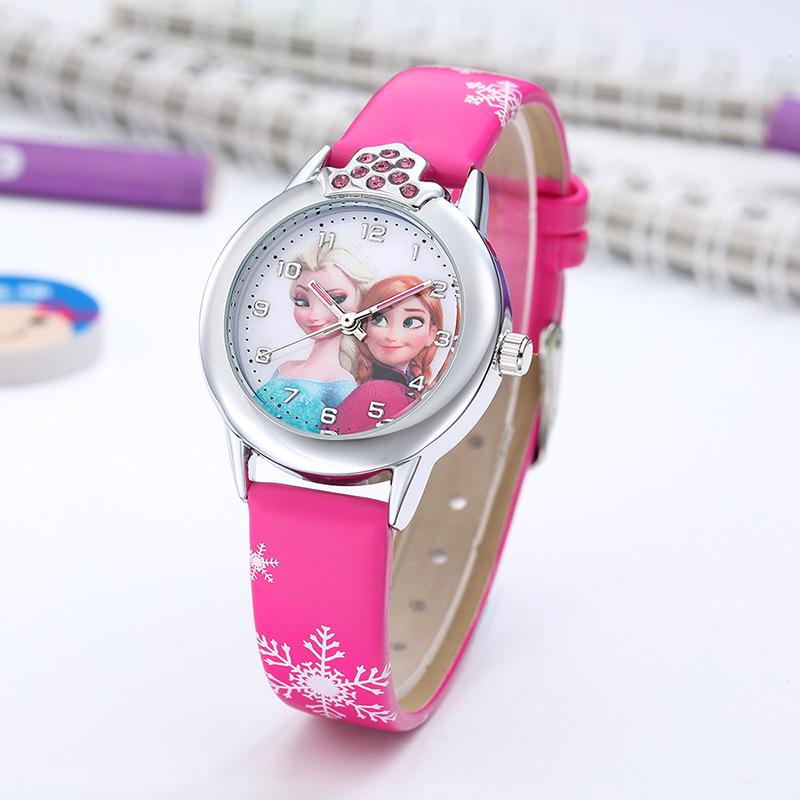 Girls' Ice Snow Cartoon Electronic Watch, Toddler To Primary School Student
