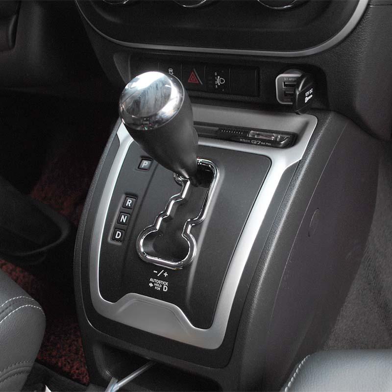 Car Gear Shift Panel Decoration Protective Cover For Jeep Compass 2007-2016/Jeep Patriot 2011-2016 Car Interior Accessories