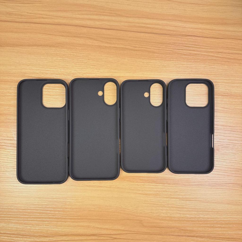 Black Silicone Frosted Case for iPhone 16 PM, Durable and Thickened Protection