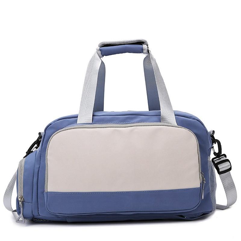 Modische Multifunktionale Großraum-Schuhaufbewahrung Handwärme Reisetasche Trocken- und Nassfach Sport-Gymnastiktasche Kann an Zugstange befestigt werden