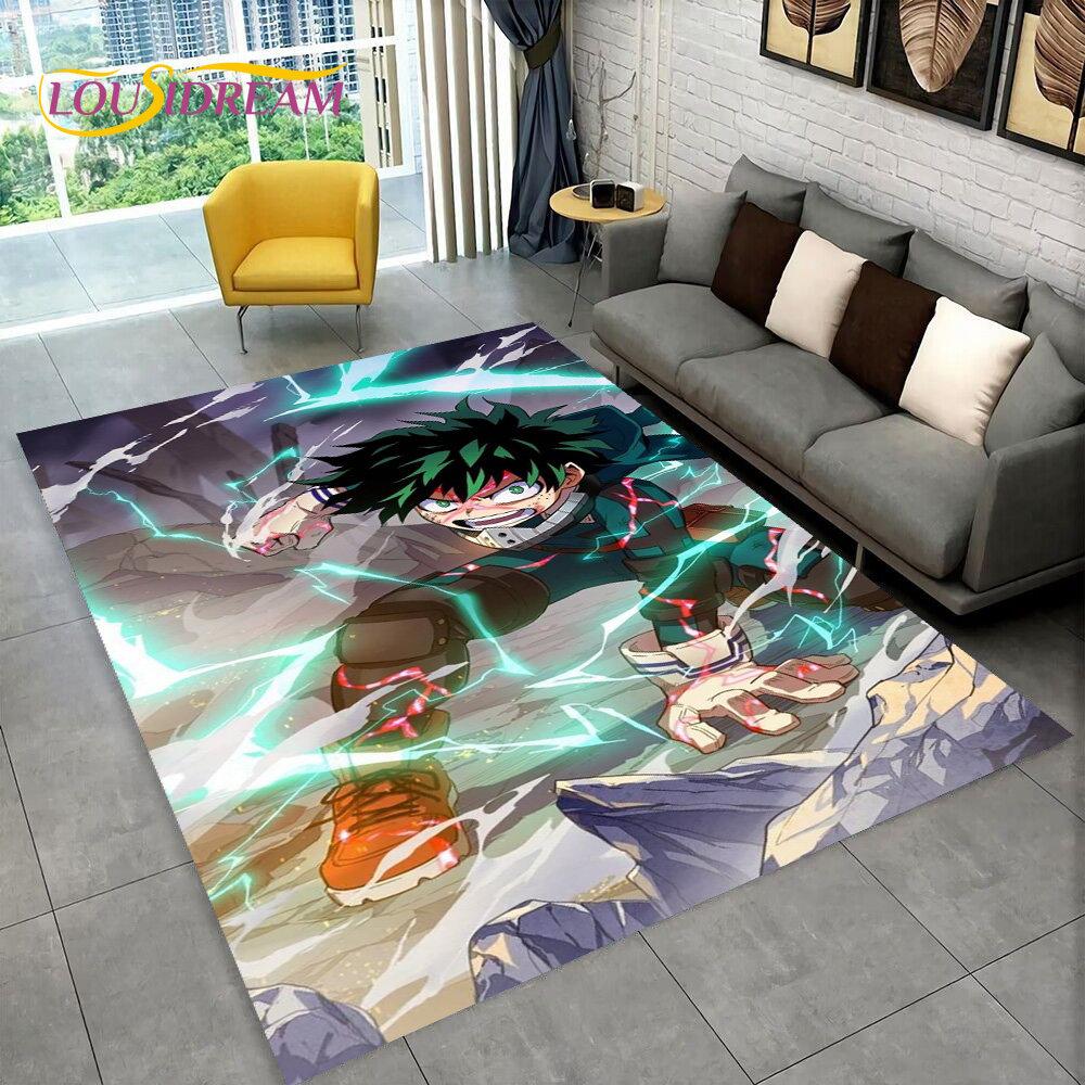 My Hero Academia, Japan Anime Area Rug,Carpets Rug for Living Room Bedroom Sofa Doormat Decoration,Kids Play Non-slip Floor Mat