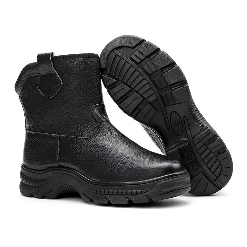 Luxury Brand Men's Chelsea Boots New Winter Male Snow Boots Soft Genuine Leather Ankle Boots Slip On Business Casual Man Shoes