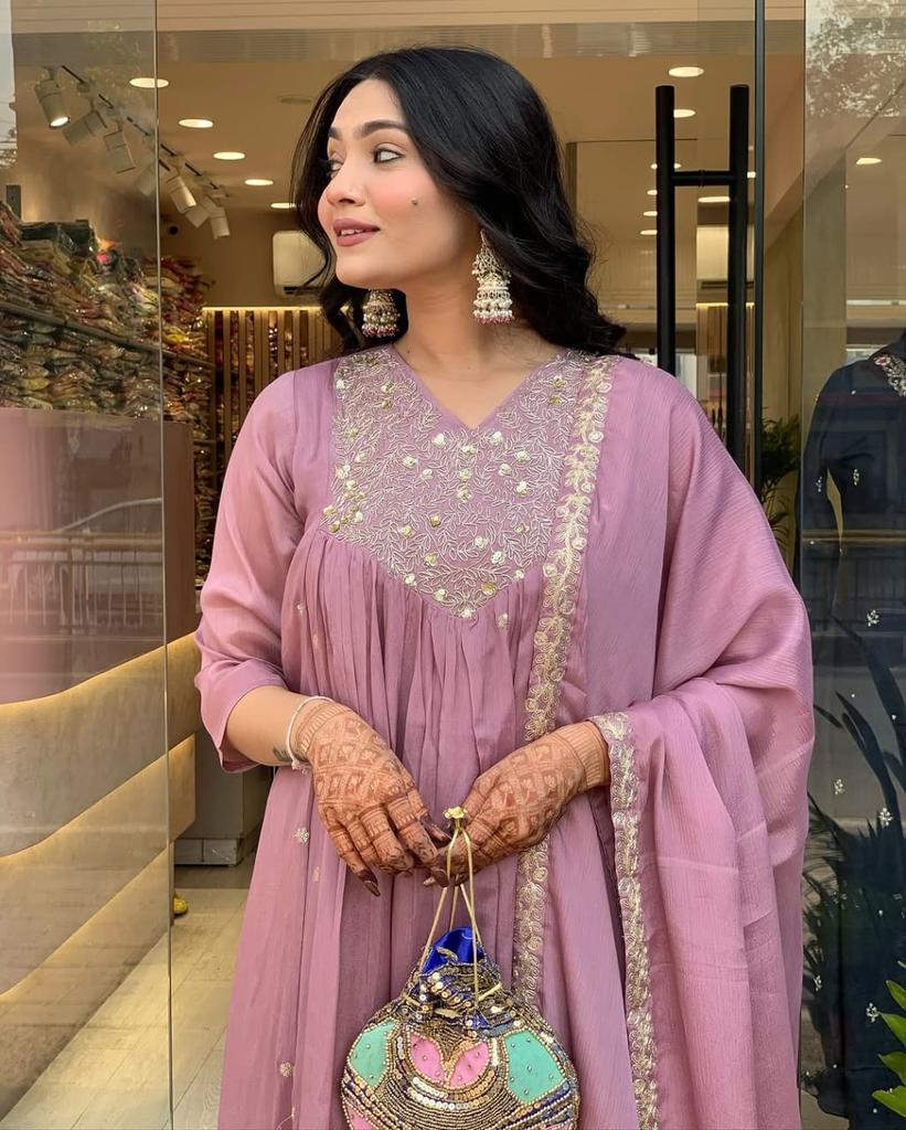 Beautiful Designer Salwar Suit Kurti Pant Dupatta Set Women Bollywood Anarkali Dress