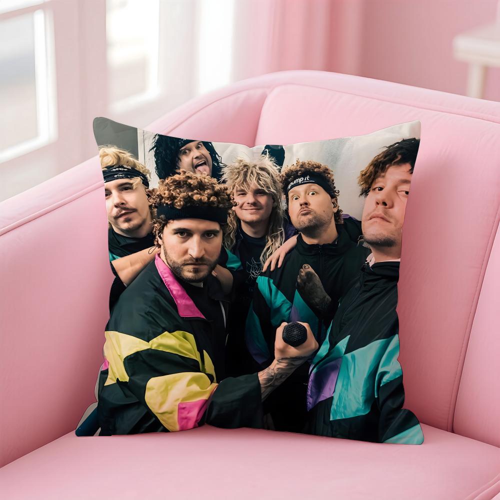 e-Electric Callboy Band Cushion Cover Comfortable Reversible Pillow Cover Ideal for Car Sofa Bedroom & Beyond