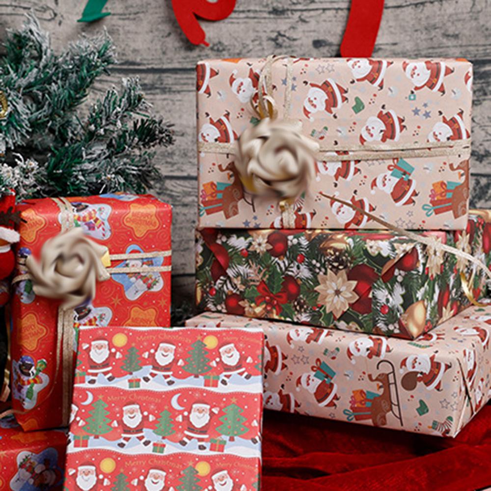 Christmas Wrapping Paper Folded Christmas Gift Wrap Gift Wrap Paper Large Decorative Packing Paper For Gift Wrapping Holiday