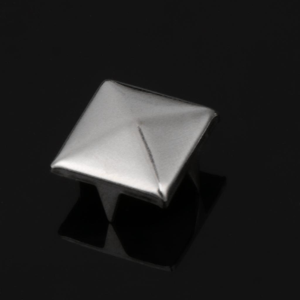 100 szt./opak. Kwadratowe nity Modne metalowe ćwieki Nity ozdobne Kwadratowe nity Dekoracja do rękodzieła