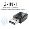 High Quality Bt 2 In 1 Usb Bluetooth 5.0 Transmitter Receiver Mini Stereo Usb Bluetooth Wireless Audio Adapter For Tv Pc Car Kit