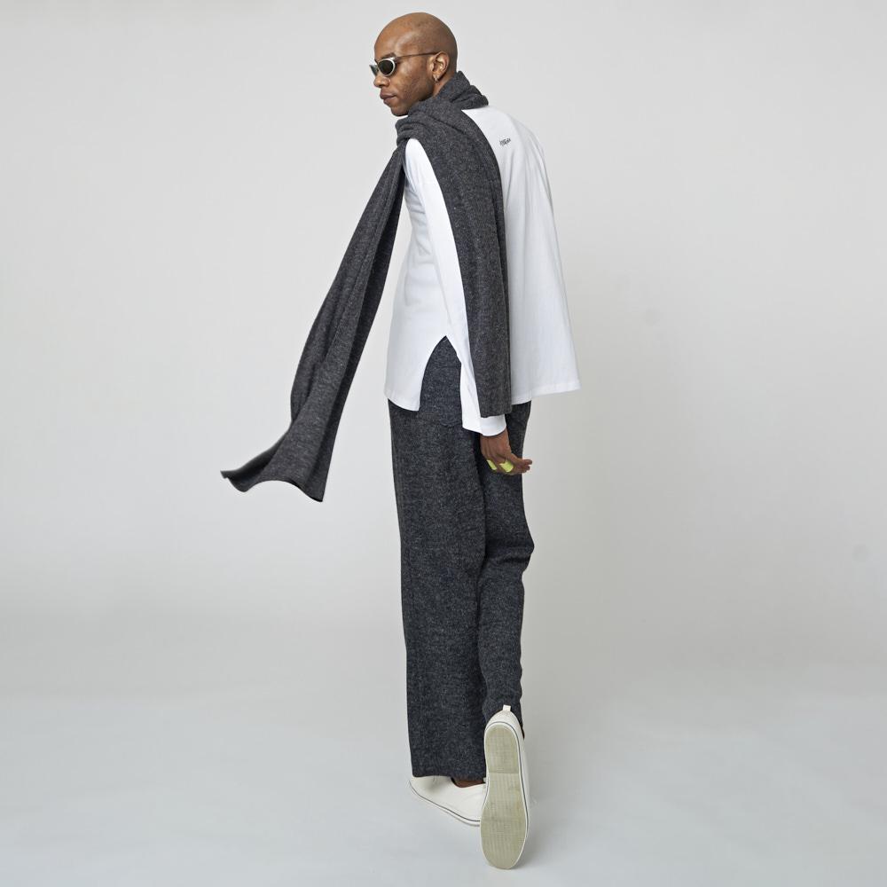 ATHPLATFORM Au32Pt08 Wide Slit Track Pants_Charcoal