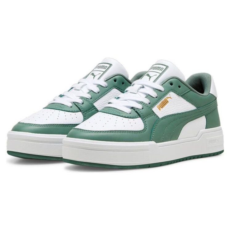 Puma Slip-Resistant Lightweight Low-Top Skate Shoes Unisex Sneakers White Green 380190-33