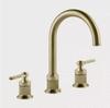 Widespread Basin Mixer Bathroom Basin Faucet 8 inch Widespread Lavatory Mixer Tap Brass Three Hole Sink tap Gold  New Arrival