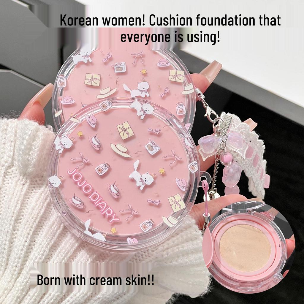 Cartoon Kitten Cushion BB Cream - Long-lasting, Waterproof, Oil Control & Smudge-Free Concealer for Students