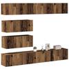 VidaXL Wall-Mounted TV Unit Set 6 Pcs Old Wood Engineered Wood, TV Stand, Media Unit, TV Console, Furniture 3329149