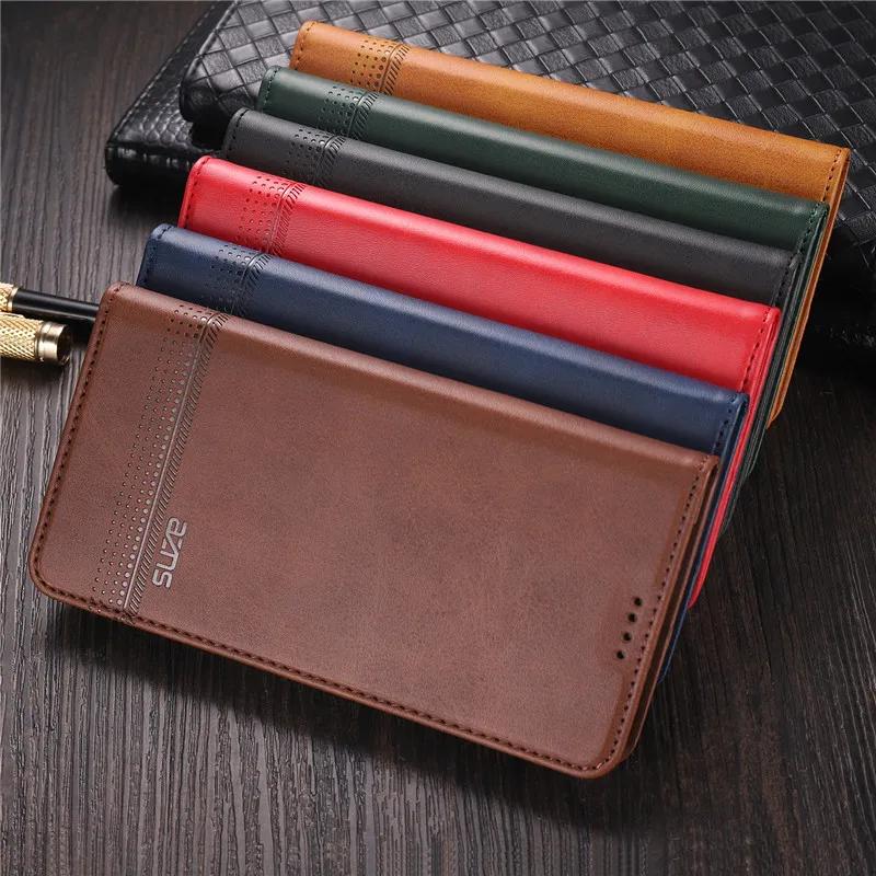 Leather Wallet Case For iPhone 16 15 14 13 12 11 Pro Max Luxury Funda iPhoneX Xs Xr 6s 7 8 Plus SE 2024 Magnetic Flip Cover
