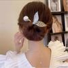 Mermaid Tail Hair Clip, Pearl Twist Hair Bun Maker, Easy Updo Tool for Women, Summer Messy Bun Clip for Back of Head