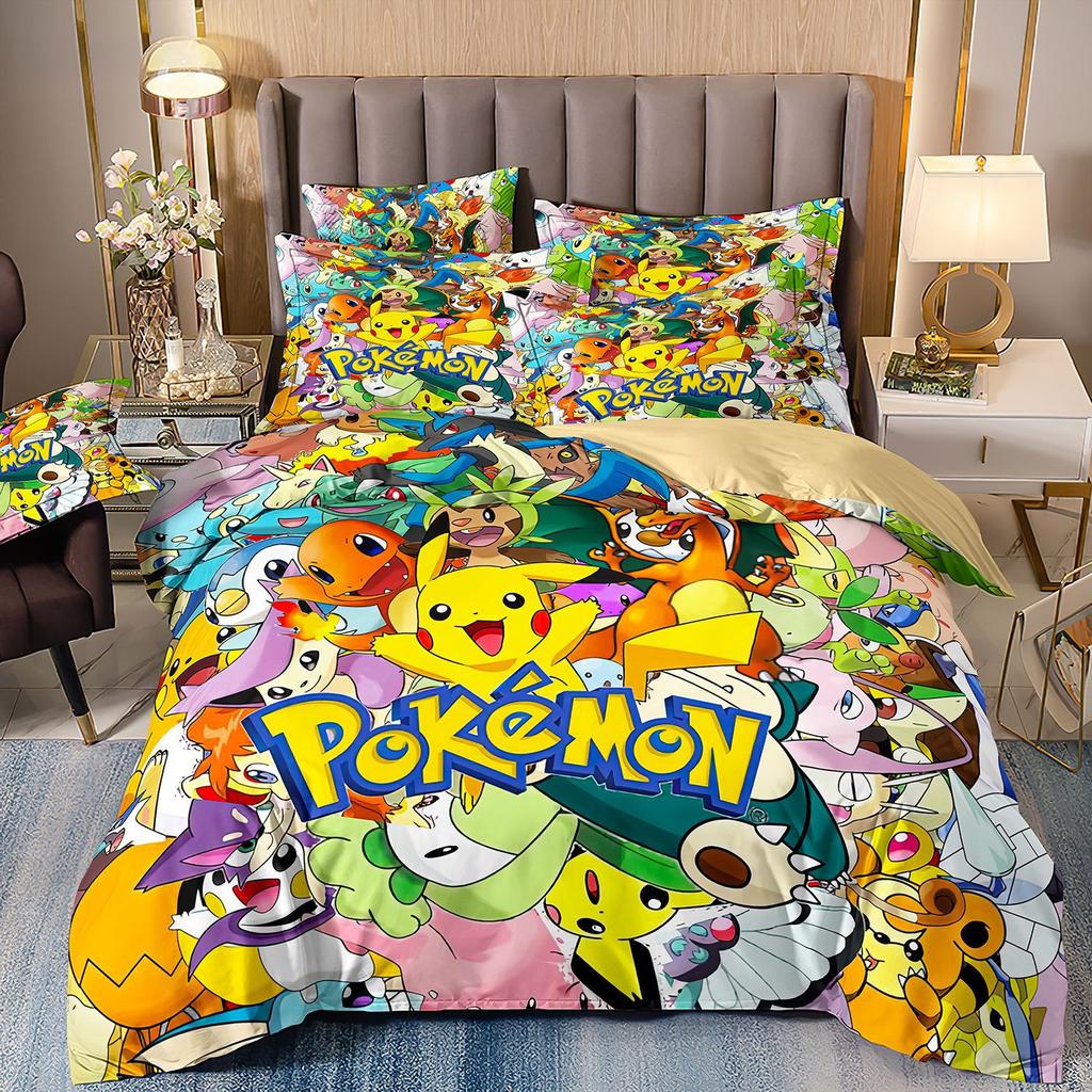 3D Printed Quilt Cover Three-Piece Set Four-Piece Set Children'S Cartoon Duvet Cover