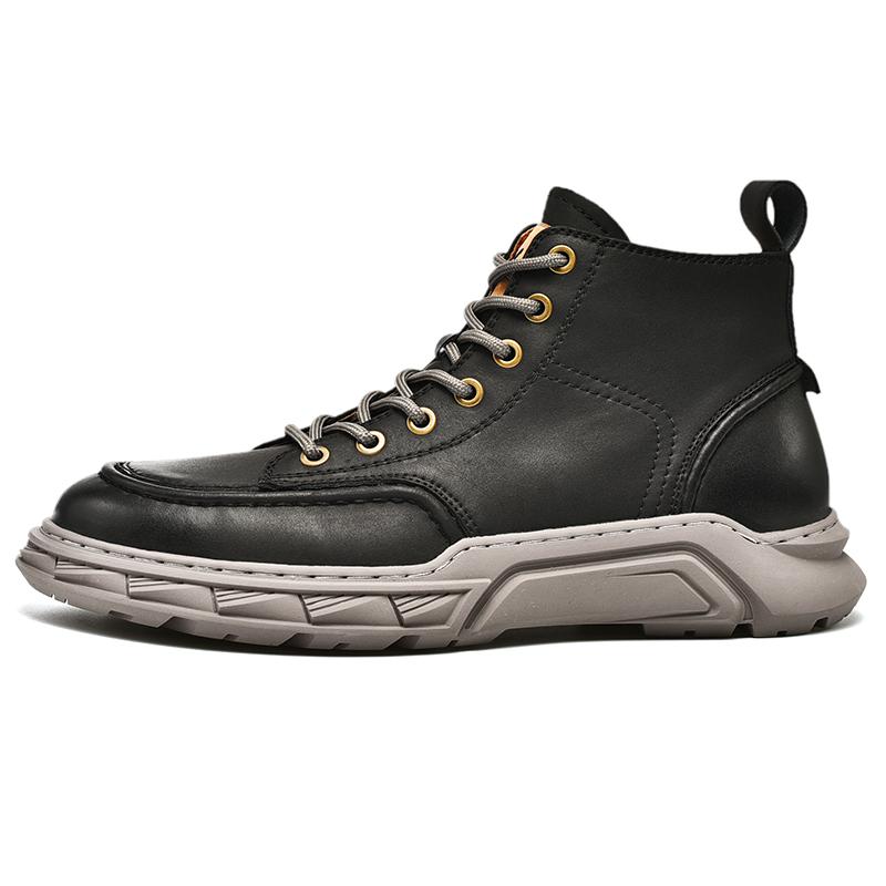 

Мужская новая кожаная спортивная обувь на открытом воздухе, повседневная обувь, деловые кожаные ботинки 44