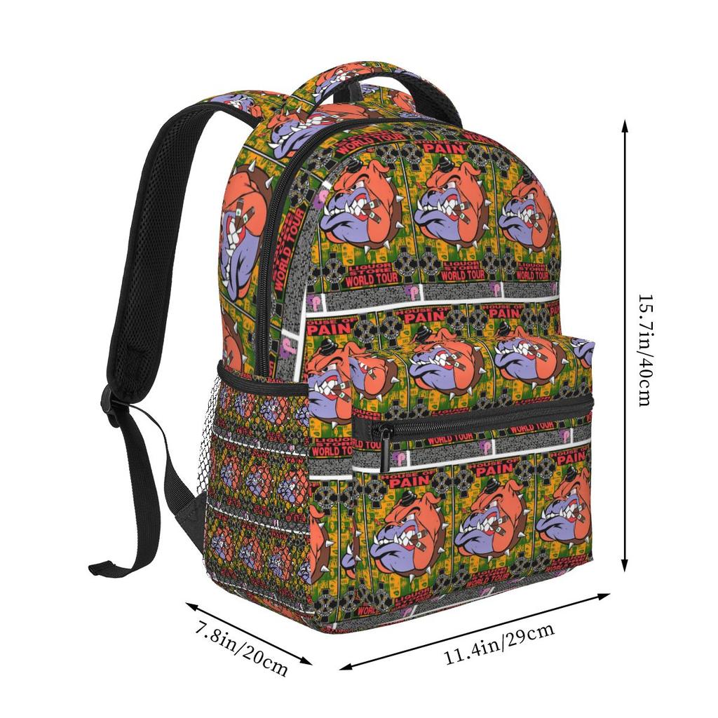 Band House Of Pain Jump Around Backpack Student Boys Girls BookBag Kids School Bag Laptop Shoulder Bags for Men Women