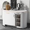 Kitchen Accessories Tool Rest Multifunction Storage Organizer Rack Condiment Box Removable Drain Tray Hollow Back Ventilation