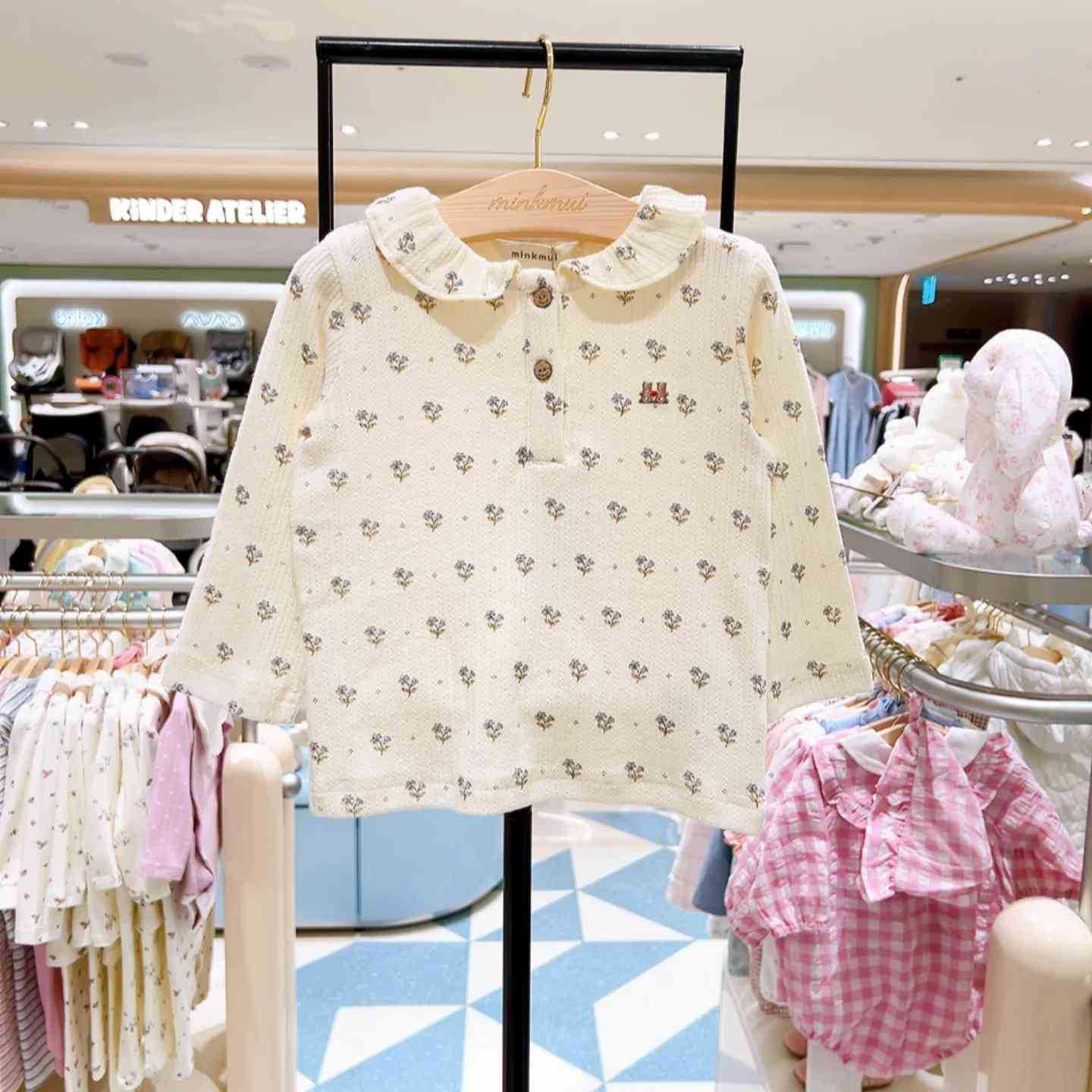 Корейская осенняя коллекция 2025 года для девочек: Милая толстовка с мультяшным принтом, футболка 90 цветочные печати