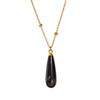 Vintage Waterdrop Pendant Necklace Natural Women Choker Colorful Stone Necklace  Accessories