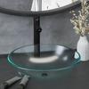 Day and Night - Day and Night Bathroom Sink Faucet&Push Drain Frosted Tempered Glass