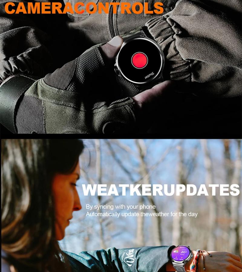 2025 New 1.85-inch Ultra HD AMOLED Smart Watch Men GPS Bluetooth Call 710 Mah Battery 400+Dial Fitness Sport Fitness Smartwatch