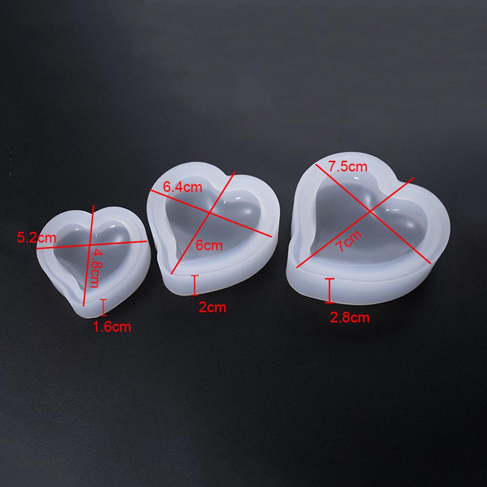 Silicone World 3D Heart Candle Silicone Mold Letters Epoxy Resin Mold DIY Crafts Aromatherapy Gypsum Soap Mold Home Decoration