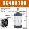 Aokewen SC Serie Standard-Pneumatikzylinder