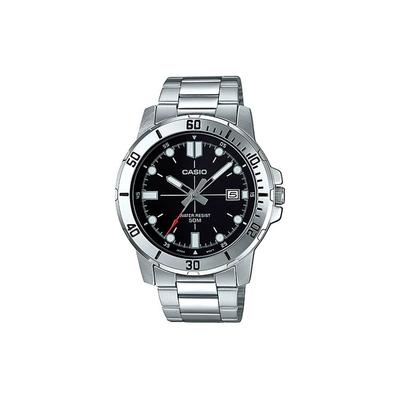 Standard Series Swordfish Divers Ocean Heart Business Quartz Movement Stainless Steel Strap Men Watches Black MTP-VD01D-1EVUDF