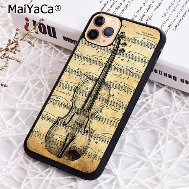 

Музыкальные ноты Скрипка Классический Чехол для телефона Для iPhone 17 Air 16 15 14 plus 12 13 pro max Защитная крышка coque iPhone 15plus