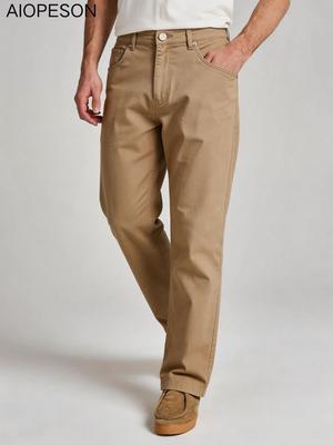 2026 Bequeme Reißverschlusstasche Herren Formelle Hose Einfarbige Baumwolle Weich Frühling Täglich Business Casual Schlanke Hose