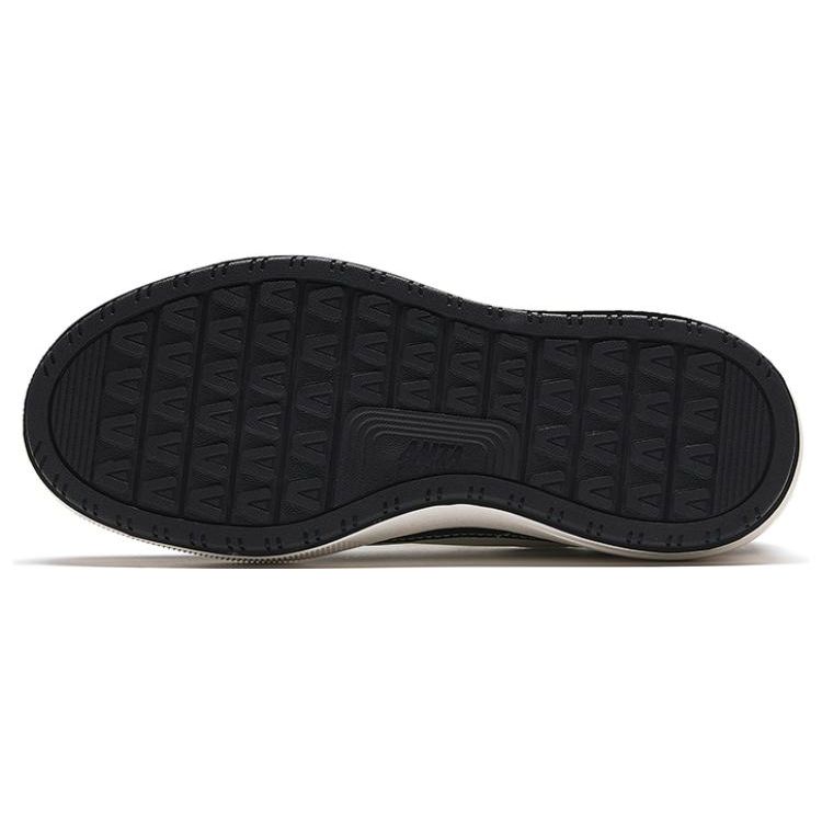Anta Comfortable Shock Absorbing Durable Low Top Sneakers Women Sneakers White Black 922348013-1