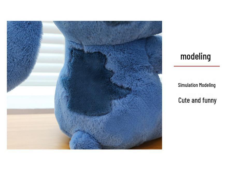 Stitch Hugging Duck Plush Toy - Large Internet Celebrity Doll Gift