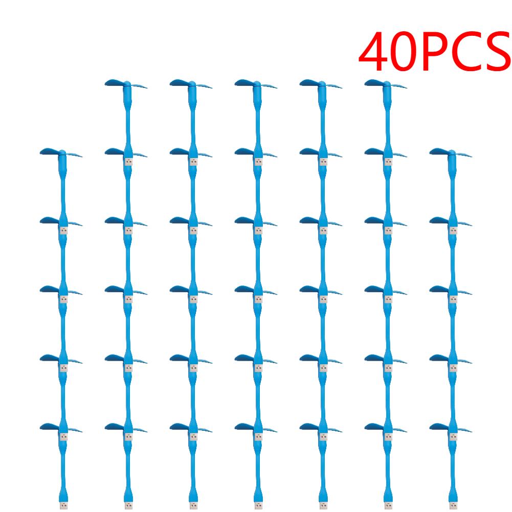 1-50pcs Flexible Portable Mini Fan for Power Bank Notebook Computer Summer Travel Cooling Cooler Mobile Phone USB Gadgets Fans